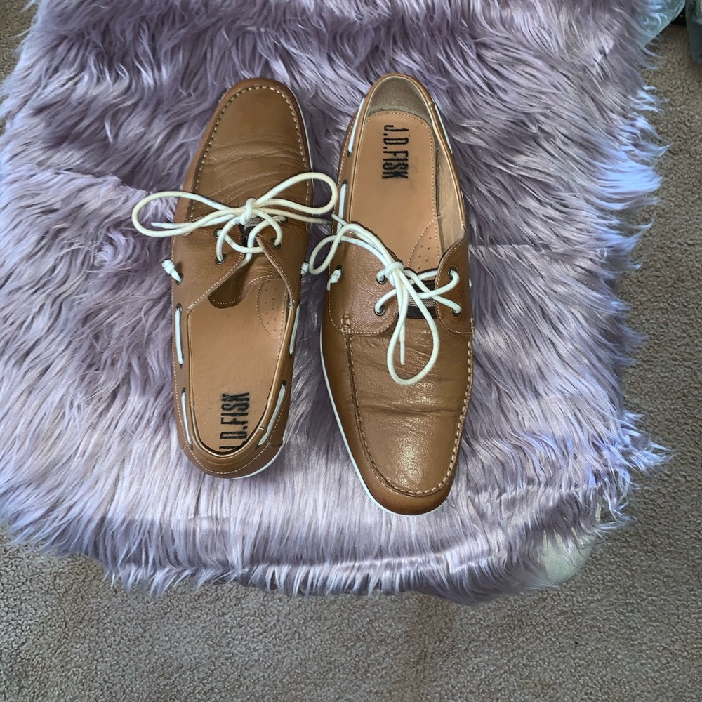 Men Leather Boat Shoes.